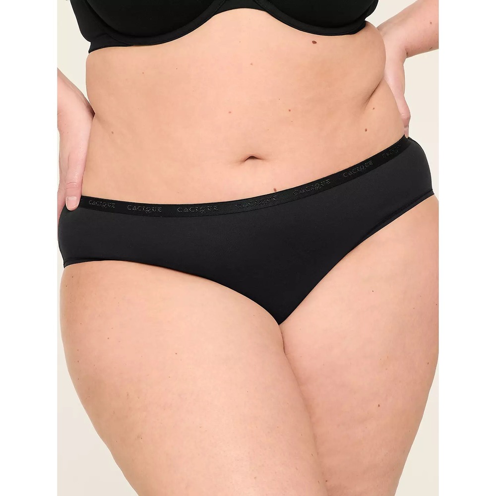 Cacique Lane Bryant Womens Size 18/20 Cotton Blend Hipster Panty in Black 2481